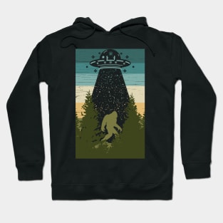 Bigfoot Ufo Abduction Hoodie